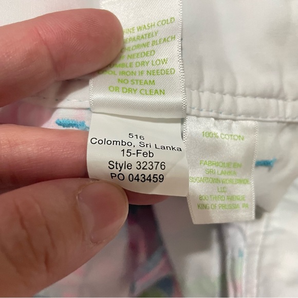 Lilly Pulitzer The Callahan Short‎ Womens 4 Pink Blue Coral Print Casual Preppy - Picture 6 of 9